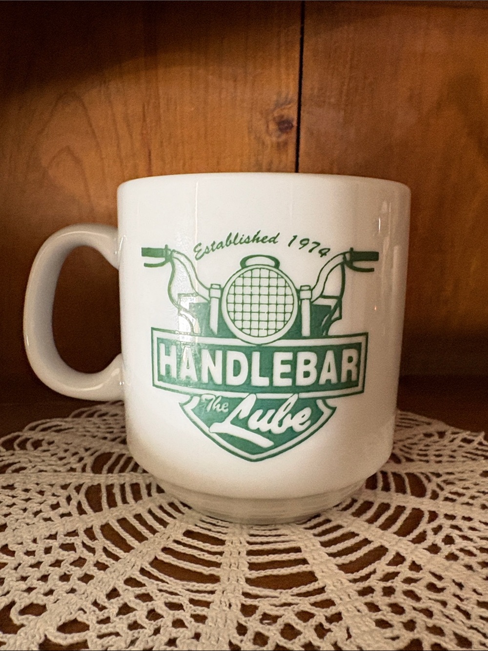 1974 Quaker Steak & Lube Handlebar Restaurantware Mug